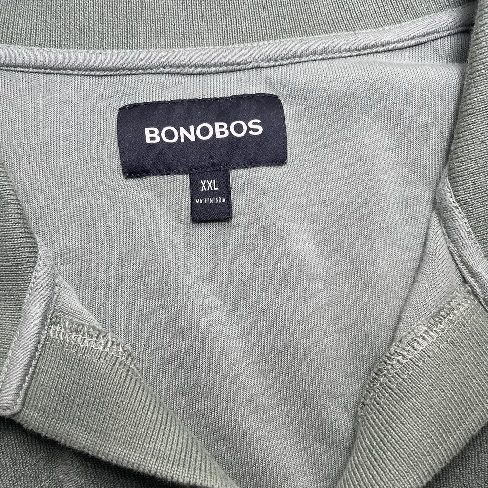 Bonobos Terry Cloth Polo Shirt Men XL Green Pineapple Towel Preppy Beach Coastal - Picture 4 of 7